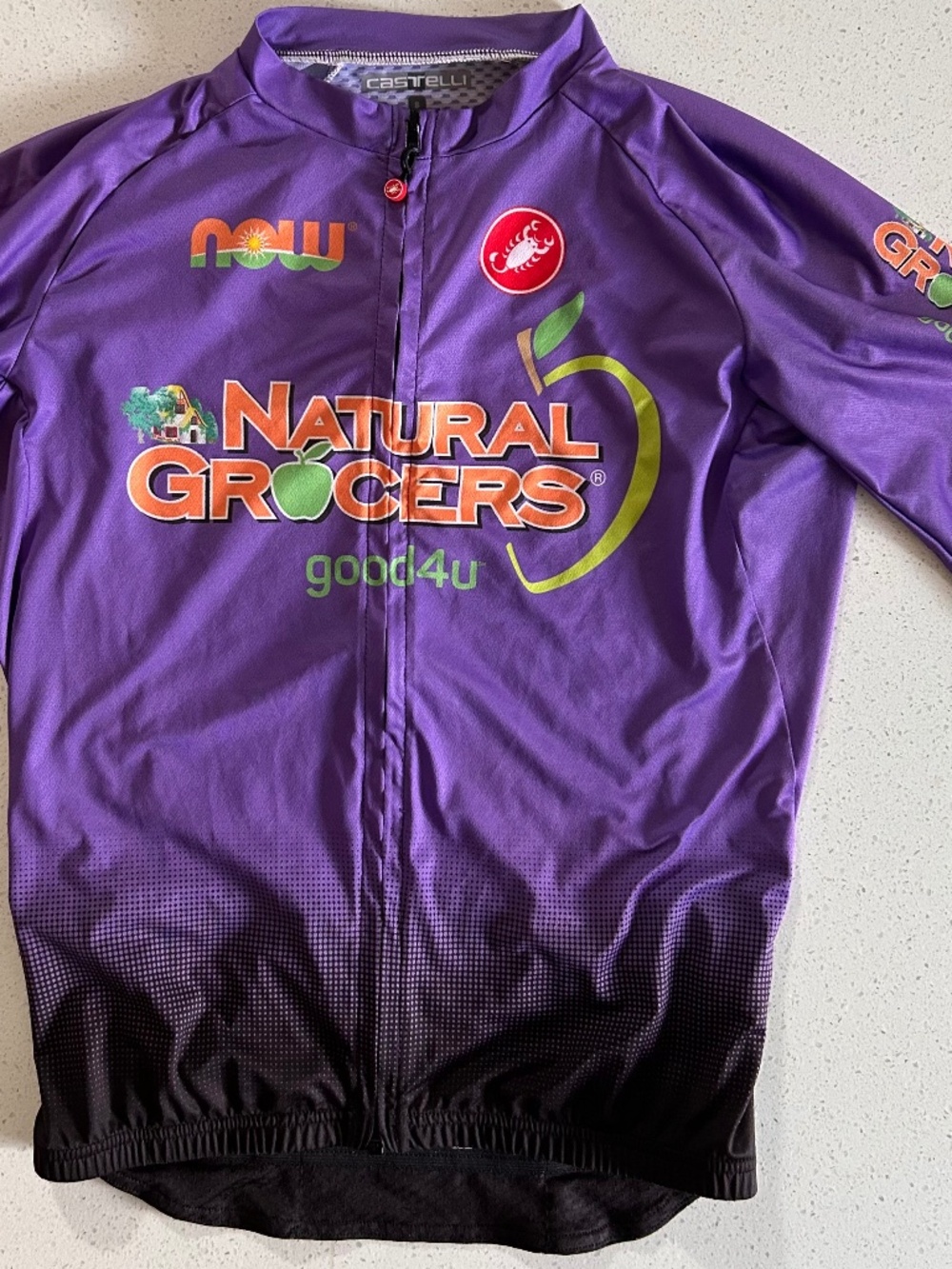 Women's Cycling Jersey by Castelli with "Natural Grocers" logo small